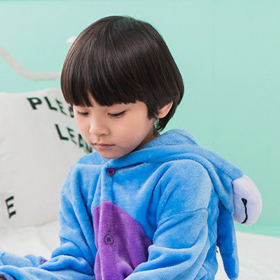 Blue Unicorn Kigurumi Onesie Pajamas Animal Costumes for Kids