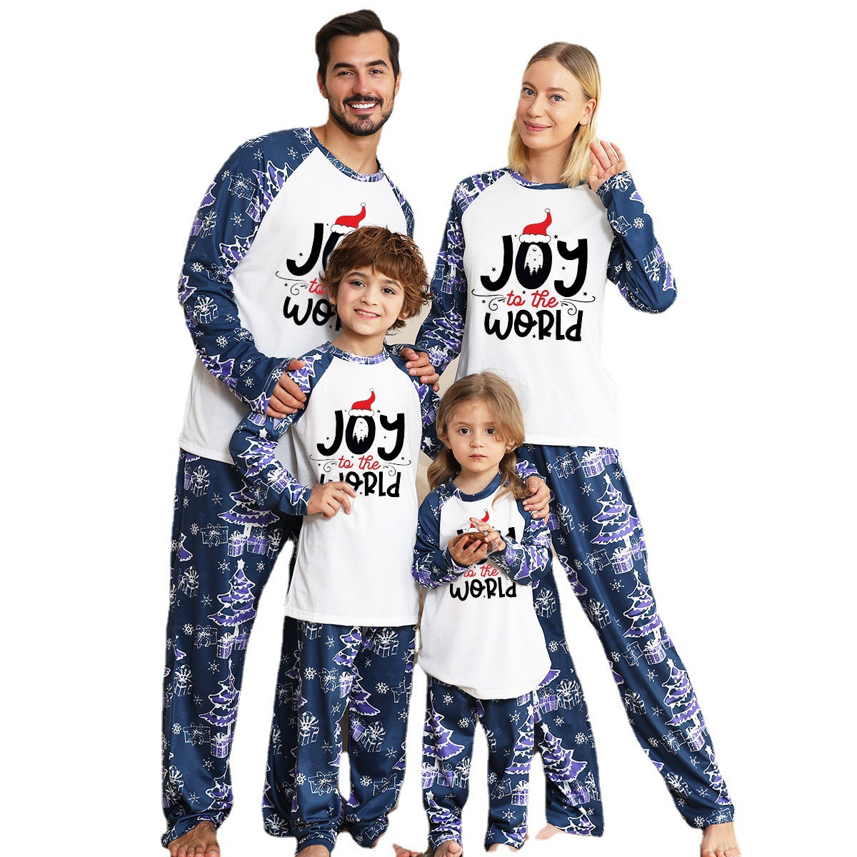 Christmas Matching Family Pajamas Christmas With My Gnomies Blue Pajamas Set