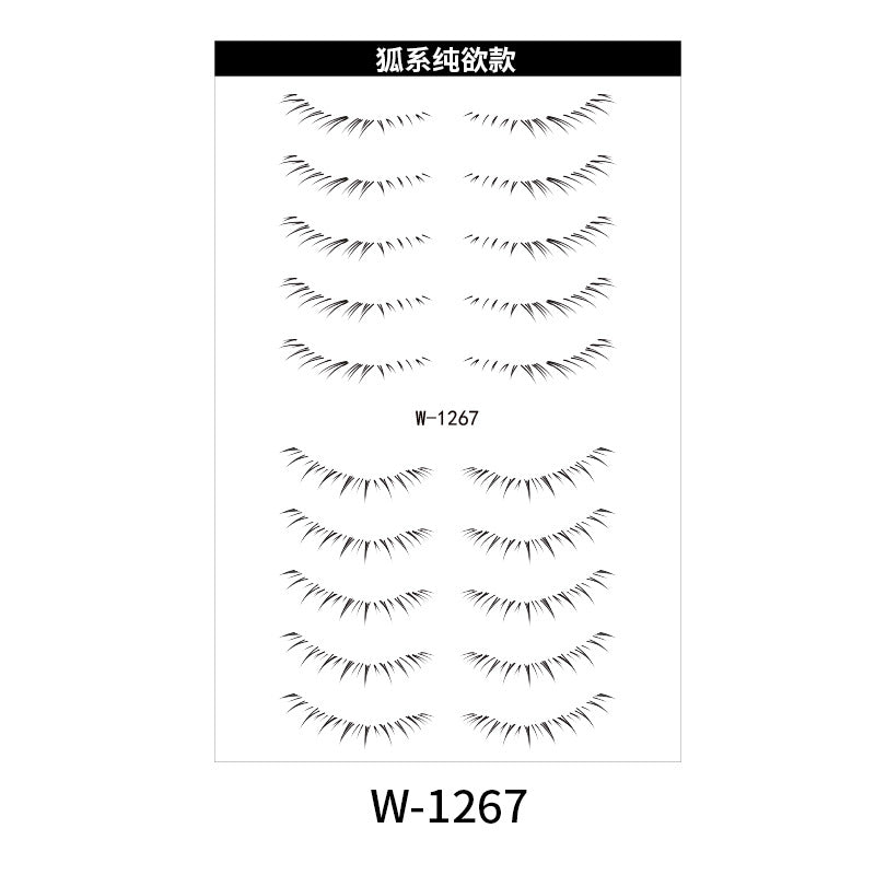 Zilool Lower eyelash tattoo waterproof transfer sticker