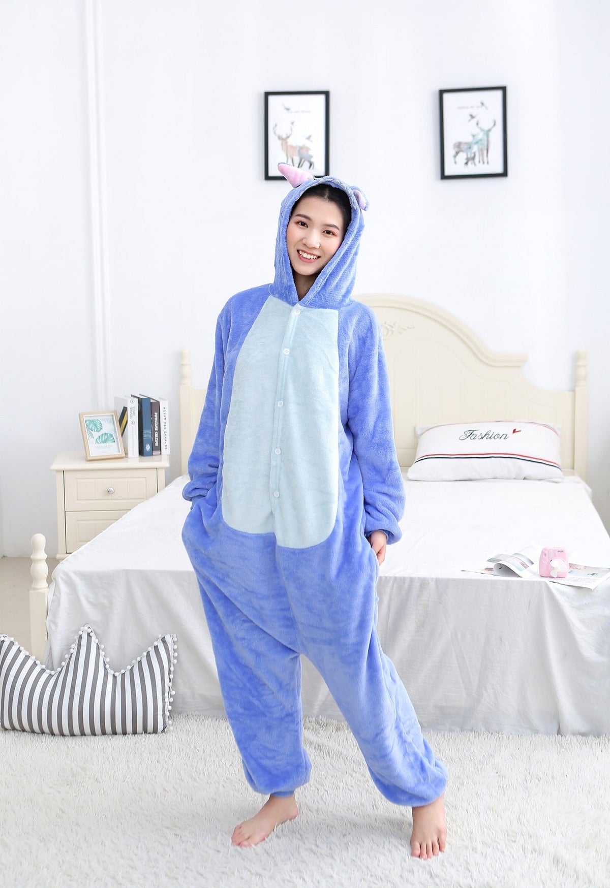 Purple Unicorn Kigurumi Onesie Pajamas Animal Costumes for Kids