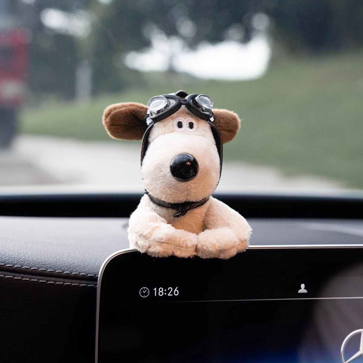 Zilool Car trinkets, cute dog car interior decoration