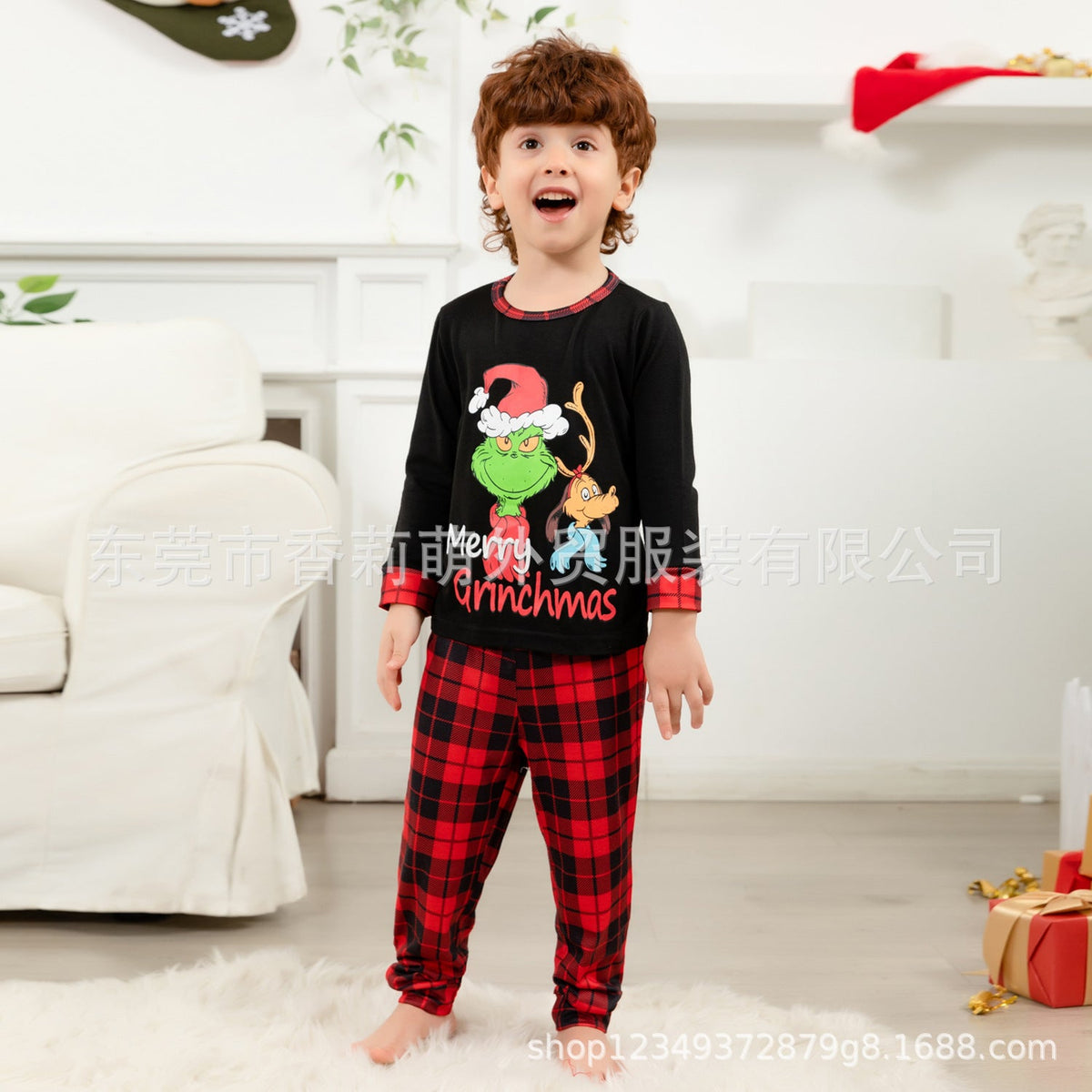 Family Christmas Pajamas Snowman Prints Matching Loungewear