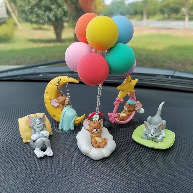 Zilool Tom Jerry Cute Book Desktop Figure Doll Small Ornament Car Ornament Card