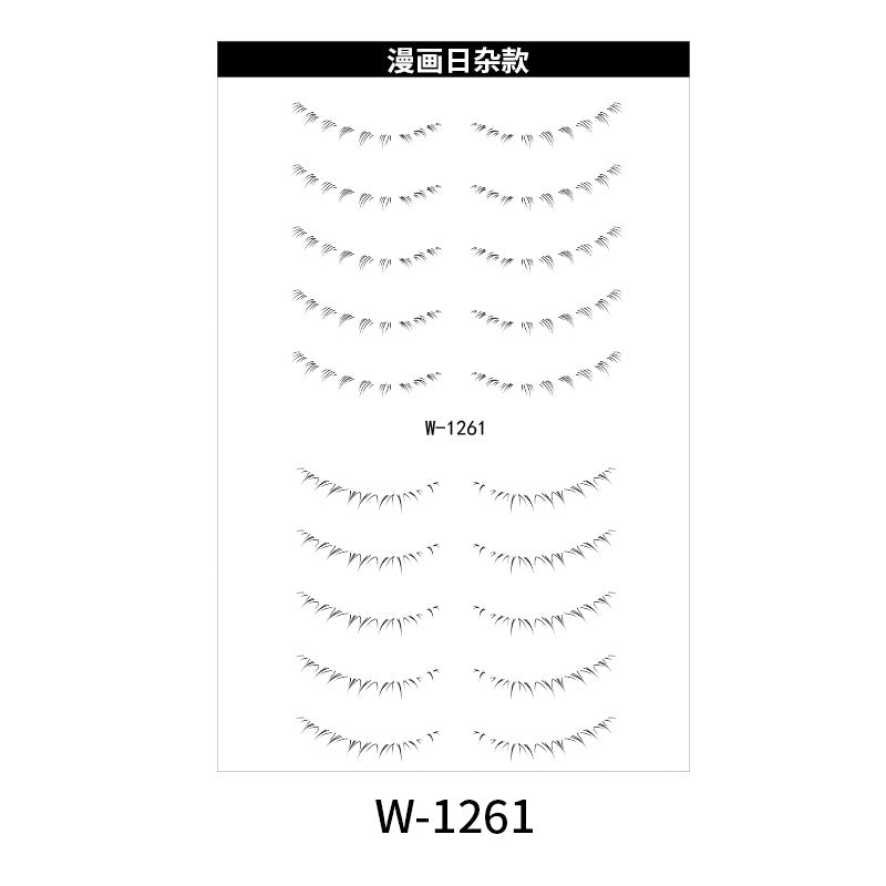 Zilool Lower eyelash tattoo waterproof transfer sticker