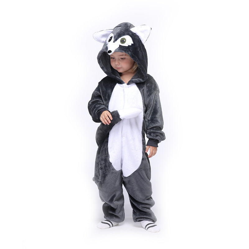 Blue Unicorn Kigurumi Onesie Pajamas Animal Costumes for Kids