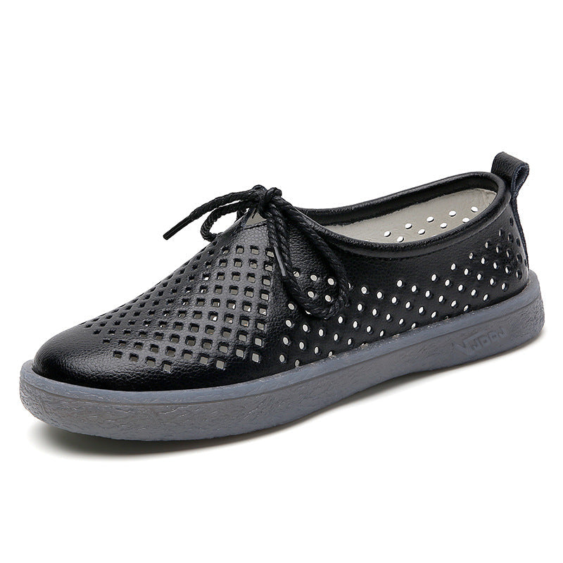 Zilool Breathable Soft Flat Soles Lace Up Shoe