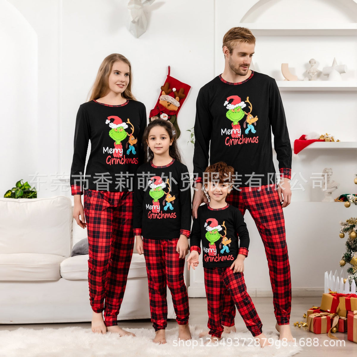 Family Christmas Pajamas Snowman Prints Matching Loungewear