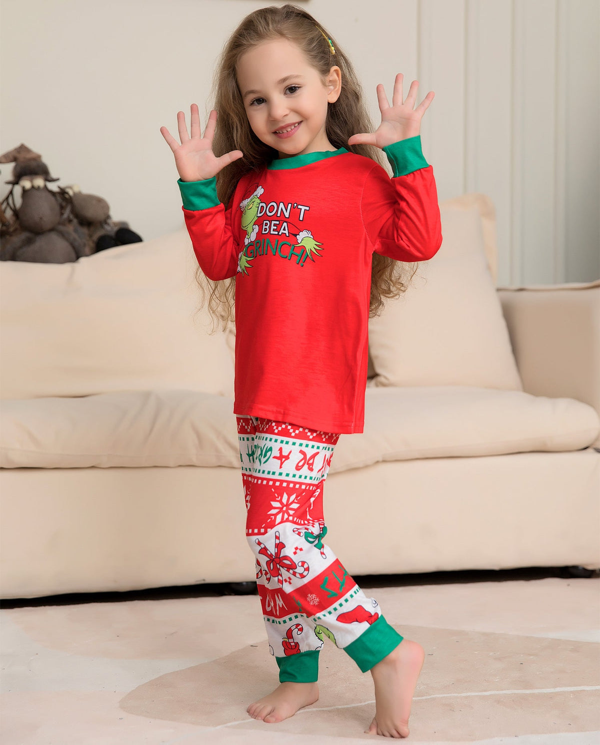 Grinch Family Christmas Pajamas Matching Christmas Jammies 2022