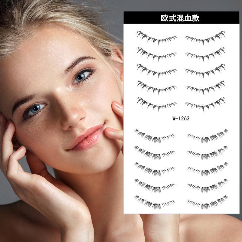 Zilool Lower eyelash tattoo waterproof transfer sticker