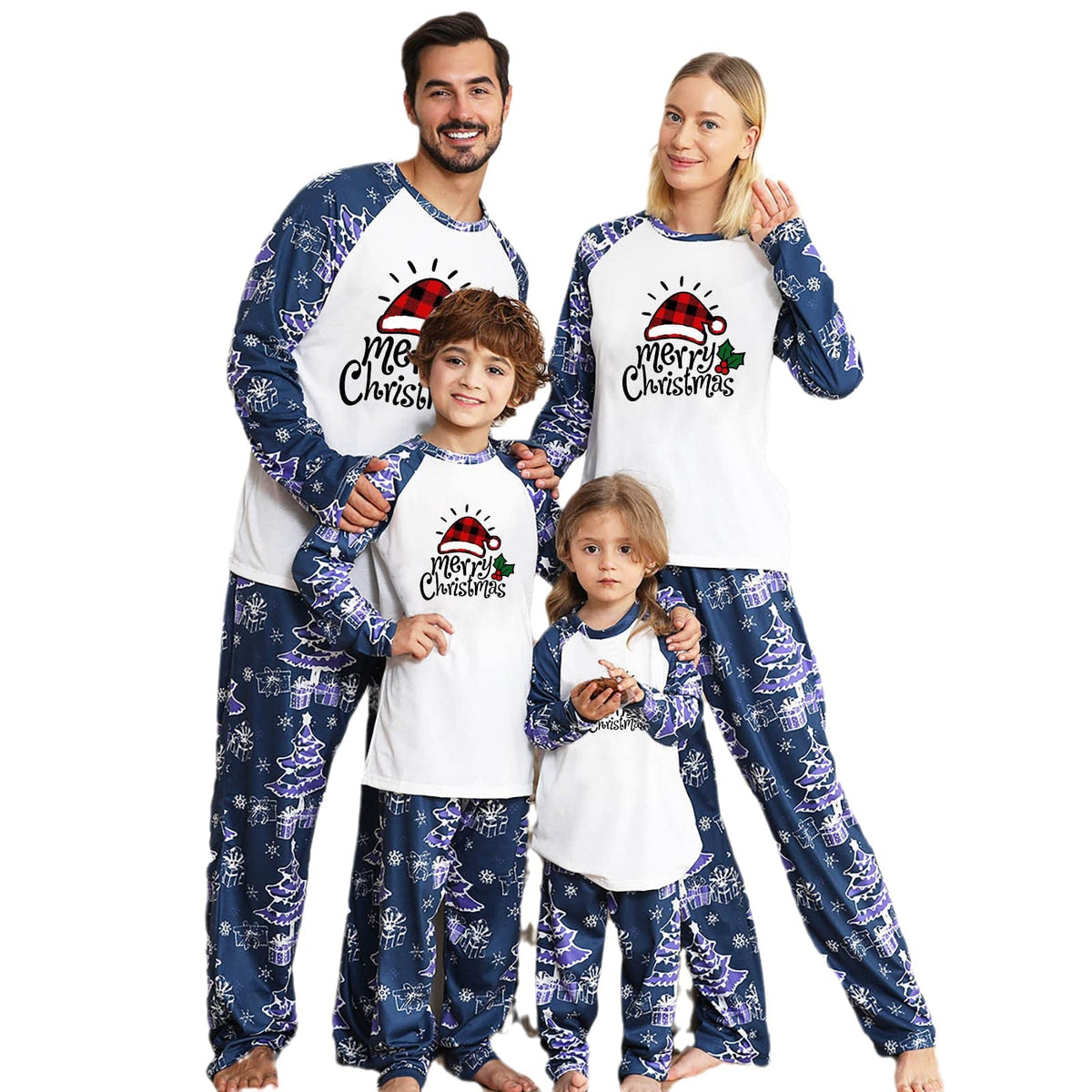 Christmas Matching Family Pajamas Christmas With My Gnomies Blue Pajamas Set