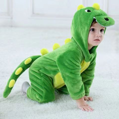 Kids Dinosaur Onesie Pajamas Animal Costumes for Boys & Girls Zip Up