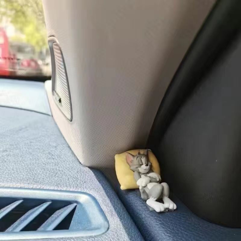 Zilool Tom Jerry Cute Book Desktop Figure Doll Small Ornament Car Ornament Card