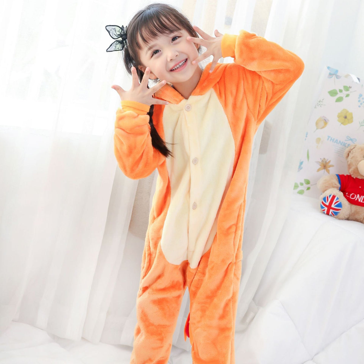 Blue Unicorn Kigurumi Onesie Pajamas Animal Costumes for Kids