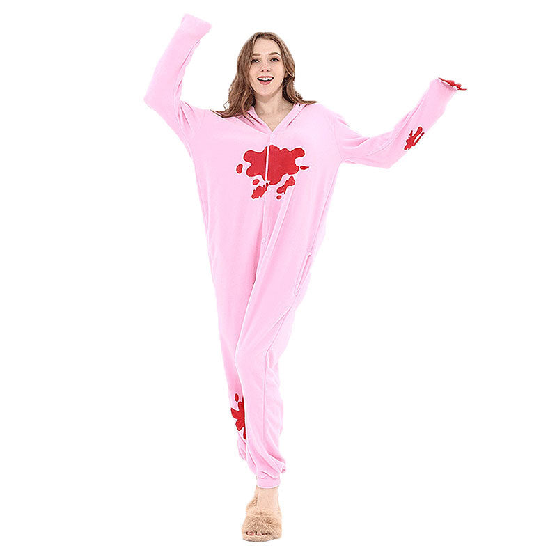 Pink Gloomy Bear Kigurumi Onesie Pajamas Animal Costumes For Adult