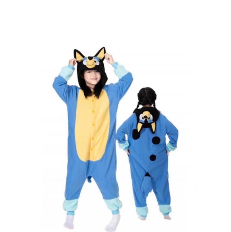 Blue Dog & Orange Dog Onesie Halloween Costume for Unisex Adults & Teens Cosplay Party Suit