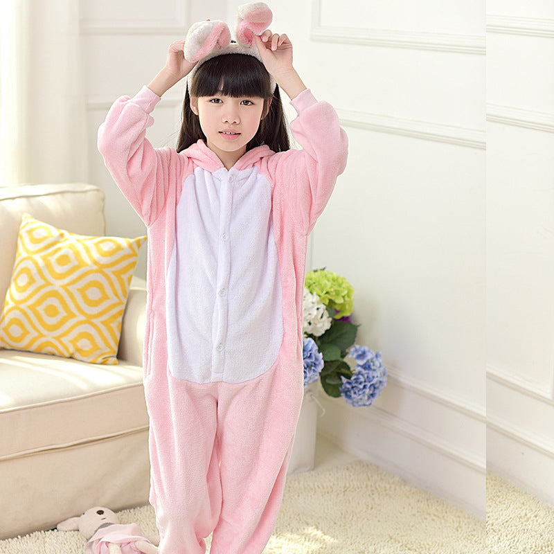 Blue Unicorn Kigurumi Onesie Pajamas Animal Costumes for Kids