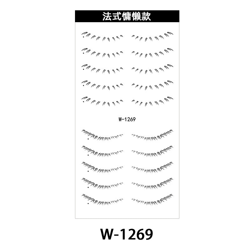 Zilool Lower eyelash tattoo waterproof transfer sticker