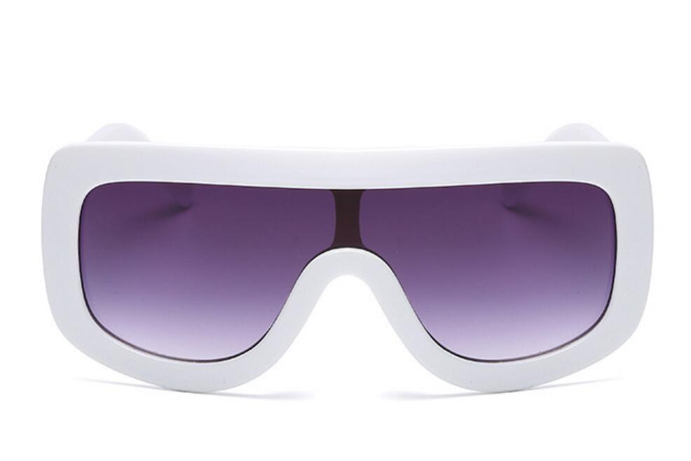 Oversized Square Women Vintage Shades Fashion Flat Top Men Sunglasses