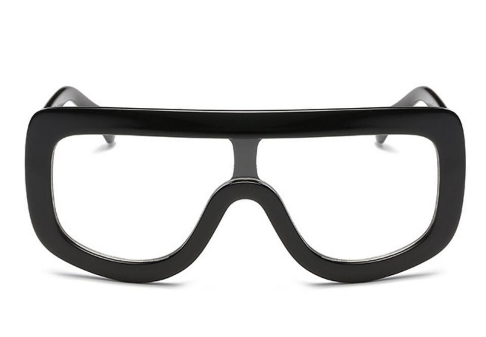 Oversized Square Women Vintage Shades Fashion Flat Top Men Sunglasses