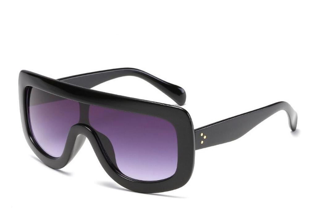 Oversized Square Women Vintage Shades Fashion Flat Top Men Sunglasses