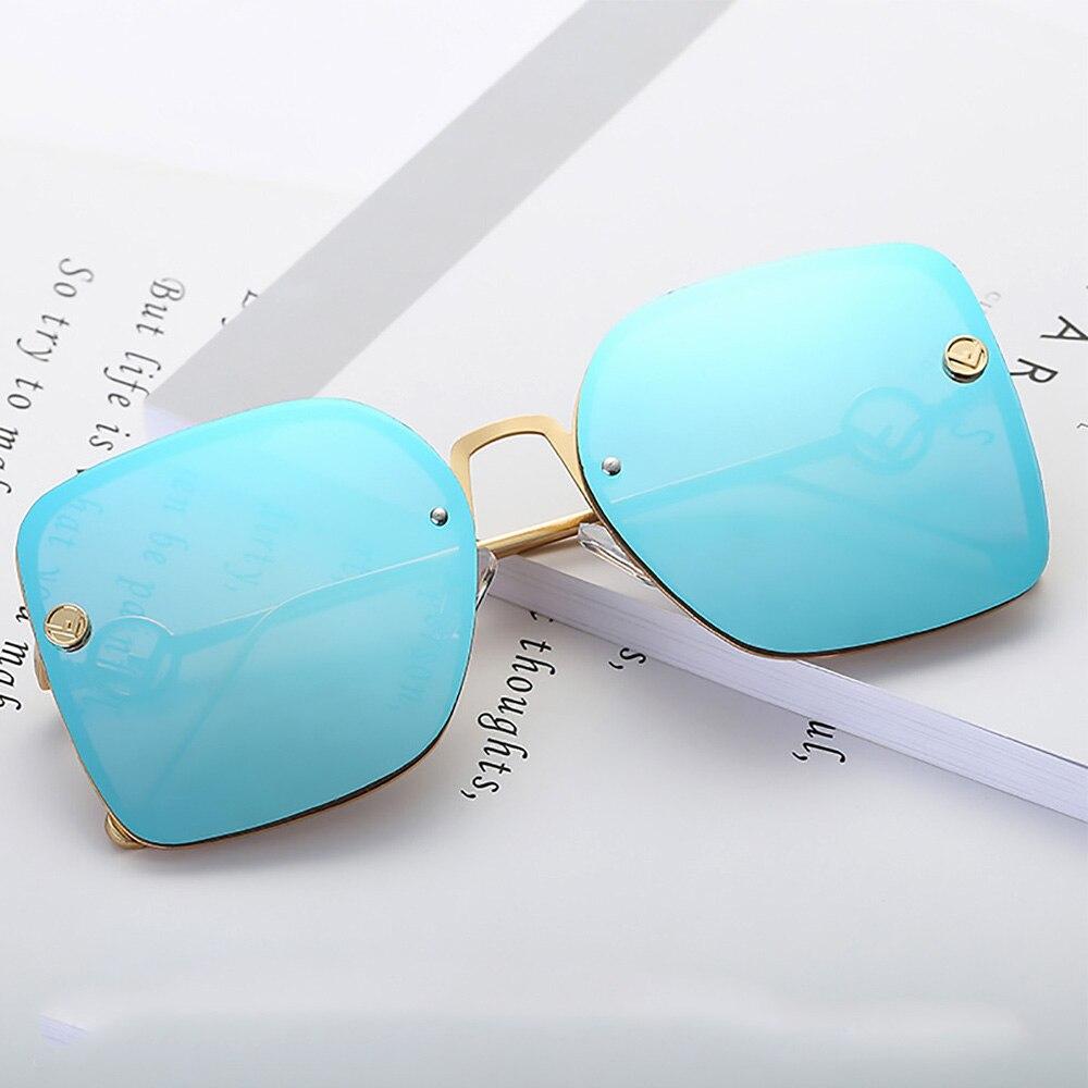 2021 Black Retro Square Sunglasses Women Men Oversized Accessory Eyeglasses UV400