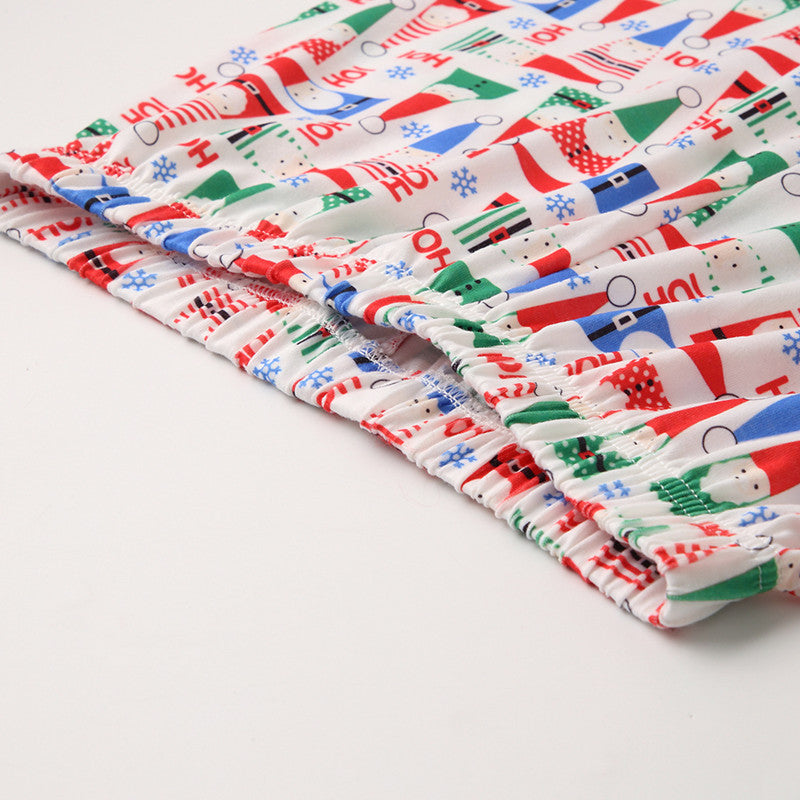 Christmas Family Matching Sleepwear Pajamas Sets Christmas Santa Claus Hohoho Top and Prints Pants 22