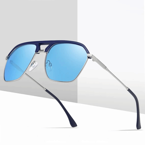 Rectangle Shades Men Fashion Polarized Sunglasses