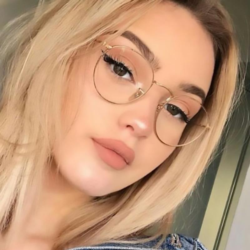 Classic Round Transparent Glasses Eyeglass Frame