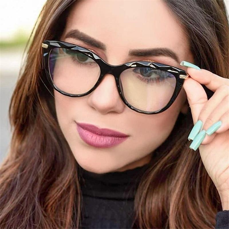 Designer Transparent Cat Eye Glasses