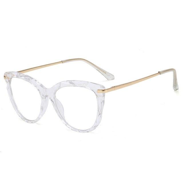 Designer Transparent Cat Eye Glasses