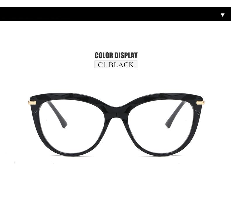 Designer Transparent Cat Eye Glasses