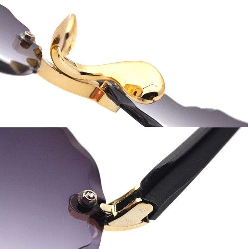 Women Square Frameless Sunglasses
