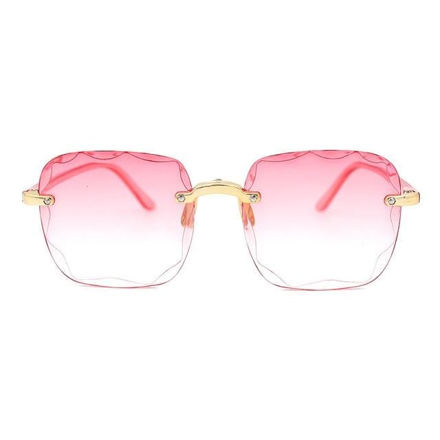 Women Square Frameless Sunglasses