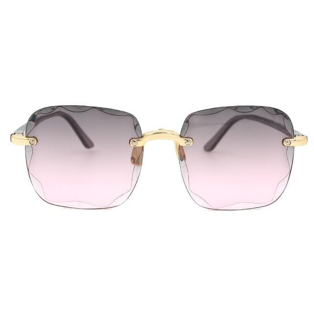 Women Square Frameless Sunglasses