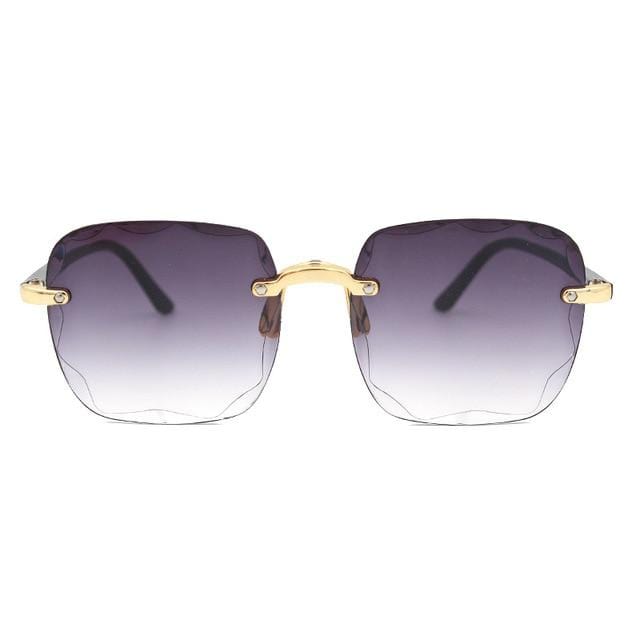 Women Square Frameless Sunglasses