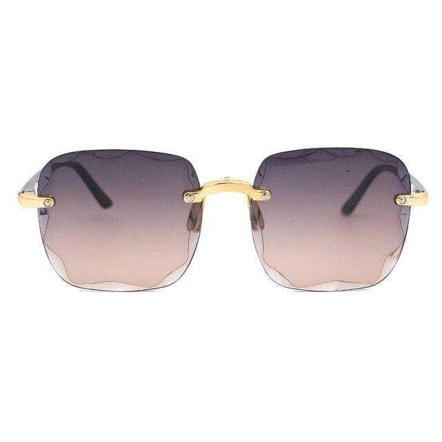 Women Square Frameless Sunglasses