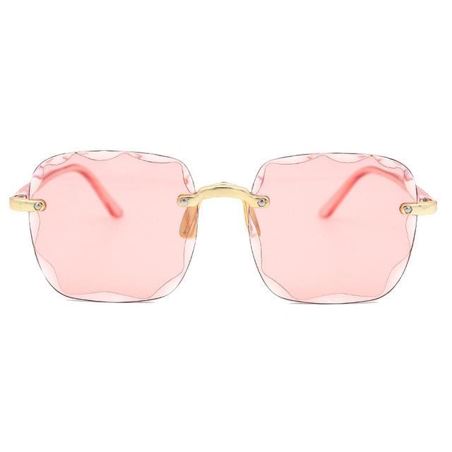 Women Square Frameless Sunglasses