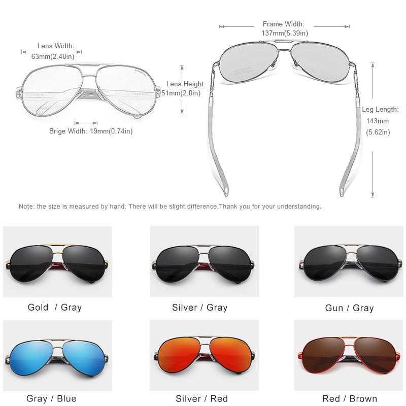 Vintage Aluminum Polarized Sunglasses For Men