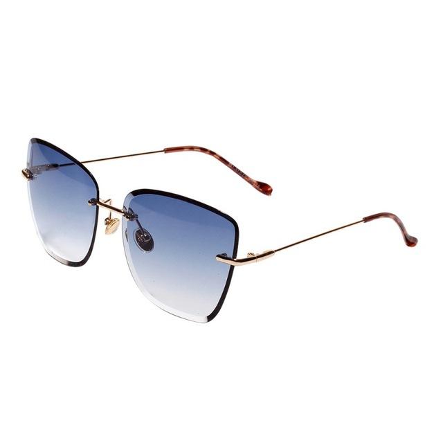 Small Rectangle Rimless Square Glasses